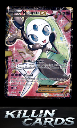 Meloetta EX (Full Art) RC25/RC25 Pokemon Ultra Rare Legendary Treasures: Radiant - Image 1