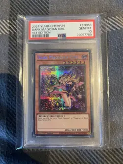 PSA 10 GEM MINT Dark Magician Girl MP24-EN053 1st Ed Yu-Gi-Oh! Alt Art Prismatic - Image 1