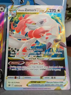 Hisuian Zoroark V and Vstar SWSH297 &SWSH298: Sword & Shield Promo Cards - Image 3