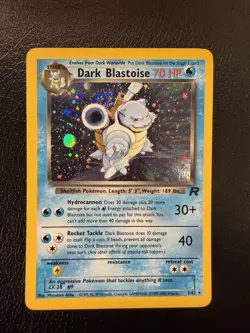 Pokemon TCG Dark Blastoise Holo Rare Card 3/82 With Swirl 🌀 NM/LP - Image 3