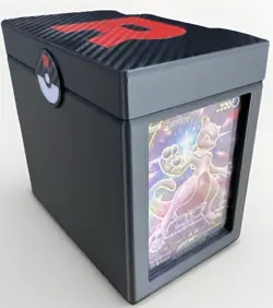 Pokemon Card Deck Box Storage l Team Rocket Collectors Chest l 3DPrinted - Image 1