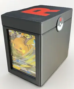 Pokemon Card Deck Box Storage l Team Rocket Collectors Chest l 3DPrinted - Image 2