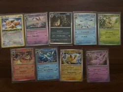 Pokemon TCG 9 Card Lot Eeveelutions Mixed - HP/NM - Image 1