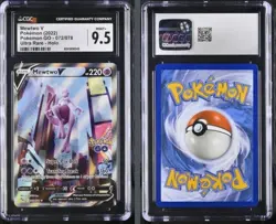 Mewtwo V CGC 9.5 Alt Art Pokemon Go 072/078 Full Art Pokemon Card 2022 - Image 1