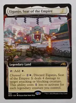 MTG - Eiganjo, Seat of the Empire - NEO 502 - Regular Extended Art Rare - Image 1