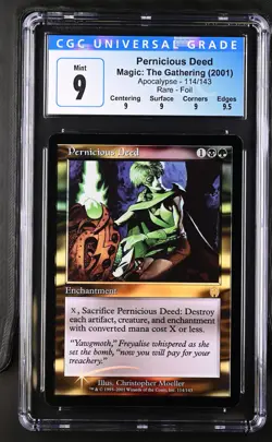 PERNICIOUS DEED Apocalypse Foil Rare CGC 9 Q+ MTG [Nostalgium] - Image 1