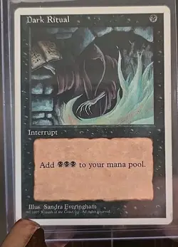 Dark Ritual MTG Core Set 4th Edition MTG Regular Moderately Played - Image 3