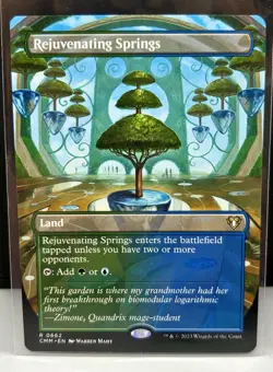 MTG Rejuvenating Springs Borderless - NM-Mint Condition - Commander Masters - Image 1