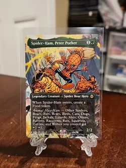 Spider-Ham, Peter Porker - 201 - SPM - NM - MTG Magic the Gathering - Image 1