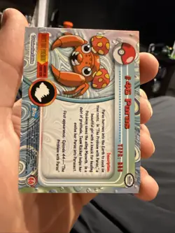 Nm Topps 1999 Paras #46 Pokemon TV Animation Edition Series - Image 2