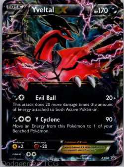 Yveltal EX XY08 Promo XY Black Star Promos Pokemon LP - Image 1