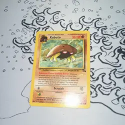 Pokemon Kabuto [W Stamped] 50/62 Wotc Promo Stamped Regular 1999 - Image 2
