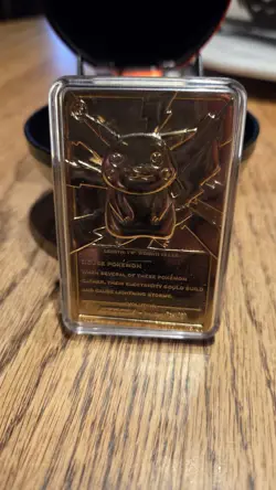 Pokemon 1999 Vintage 24K Gold Plated Pikachu Card Burger King Limited Edition - Image 4