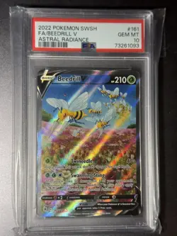 Pokemon Beedrill V Astral Radiance Full Alt Art #161 PSA 10 Gem Mint - Image 1