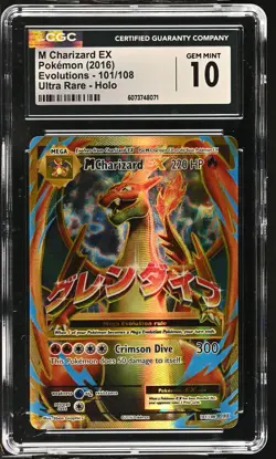 M CHARIZARD EX Evolutions Holo Rare #101 CGC 10 Pokemon [Nostalgium] - Image 1