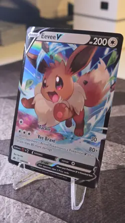 Pokemon Eevee V Crown Zenith Holo Ultra Rare 108/159 NM Condition - Image 3