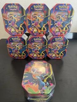 Pokemon Mega Charizard EX X&Y Sealed Tins Lot Of 7🔥 - Image 1