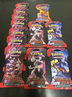 Pokemon Destined Rivals Sleeved Booster Pack Lot Of 12🔥 - Image 1