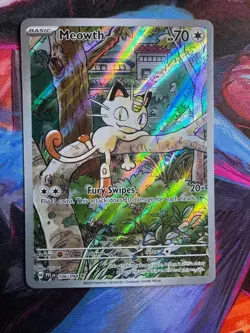 Pokemon Meowth 106/119 PFL Illustration Rare Holo NM – Free Shipping - Image 1