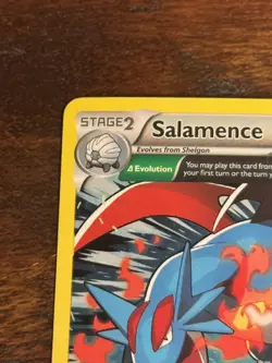 Pokemon TCG Salamence XY59 Black Star Promo 2015 Full Art - LP SWIRL BY LEG - Image 2