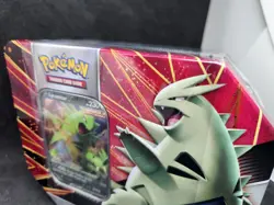 Pokemon Tyranitar V Strikers Tin Factory sealed 5 packs 820650809552 - Image 2