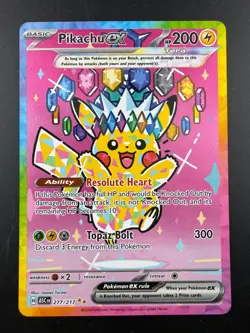 Pokemon TCG Pikachu ex 277/217 Ascended Heroes Special Illustration Rare NM - Image 1