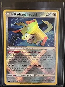 Pokemon TCG Radiant Jirachi Silver Tempest 120/195 Holo Radiant Rare | Mint 🔥 - Image 1