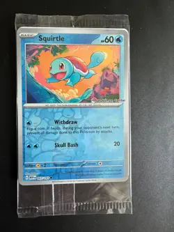 Pokemon Center 151 Squirtle 007/165 UPC Promo Sealed 1 Left - Image 2