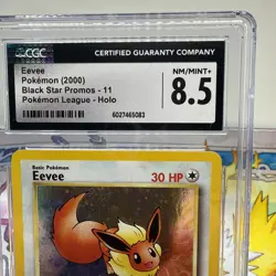 Eevee Pokemon (2000) Black Star Promo- 11 Holo Pokemon league CGC NM/Mint 8.5 - Image 2