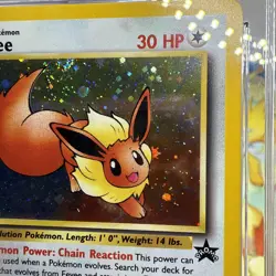 Eevee Pokemon (2000) Black Star Promo- 11 Holo Pokemon league CGC NM/Mint 8.5 - Image 5