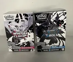 Pokemon Black Bolt And White Flare Booster Bundles Factory Sealed - Image 1
