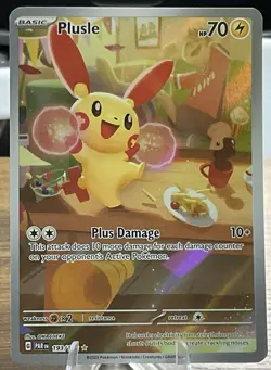 Plusle 193/182 Paradox Rift Illustration Rare Pokemon NM/Mint Condition - Image 1