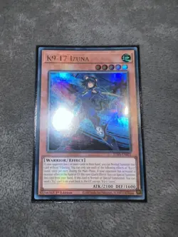 YUGIOH K9-17 Izuna JUSH-EN031 Ultra Rare 1st Edition - Image 1
