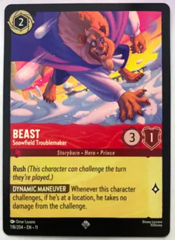 Disney Lorcana Winterspell, Beast - Snowfield Troublemaker, 118/204, Normal - Image 1