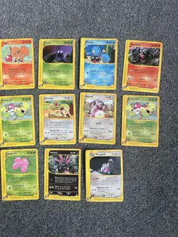 Pokemon Aquapolis X11 Cards No Duplicates LP Bundle Plus 1 Rare - Image 1