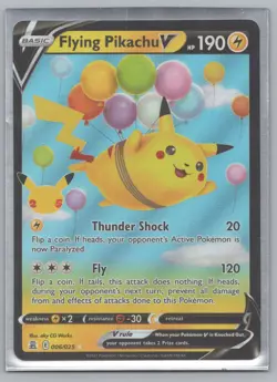 2021 Pokemon TCG Flying Pikachu V Ultra Rare Celebrations 006/025 - Image 1
