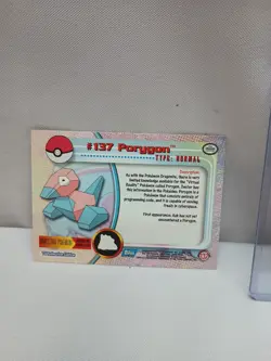 2000 Topps Pokemon TV Animation Edition Series 3 Non Holo #137 Porygon - Image 3
