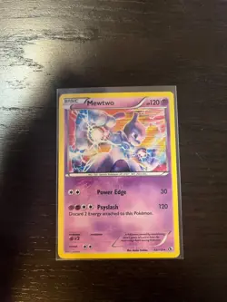 Pokemon Mewtwo 53/113 Legendary Treasures Holo Rare TCG MP/LP - Image 1