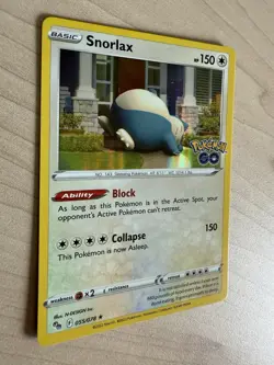 Snorlax 55/78 Rare Holo Pokemon GO Pokemon TCG LP - Image 2