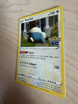 Snorlax 55/78 Rare Holo Pokemon GO Pokemon TCG LP - Image 3