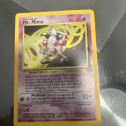 Pokemon TCG Mr. Mime Jungle 6/64 Holo Unlimited Holo Rare - Image 1