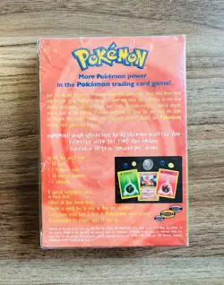 1999 Pokemon Base Set Theme Deck – Brushfire (Factory Sealed, w/ Acrylic Case) - Image 3