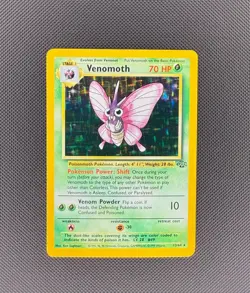 1999 Pokemon TCG VENOMOTH JUNGLE Holo Rare 13/64 Near Mint - Image 1