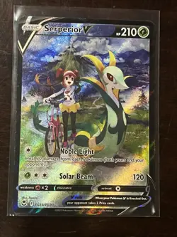 Pokemon Serperior V Ultra Rare TG13/TG30 Silver Tempest Holo 210 HP English - Image 1