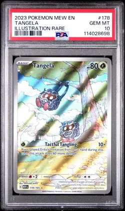 2023 POKEMON MEW EN-151 ILLUSTRATION RARE #178 TANGELA PSA 10 - Image 1