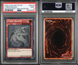 2022 Yu-Gi-Oh! Cyber Dragon GFP2-EN178 Ghost Rare PSA 9 MINT - Image 3