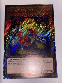 YuGiOh! Jurrac Guaiba RA03-EN242 - Platinum Secret Rare 1st Edition NM/M - Image 1