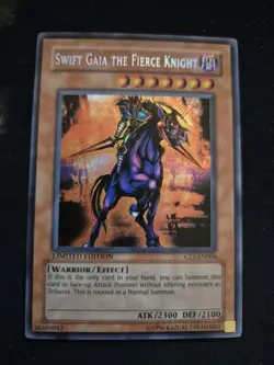 Yugioh Swift Gaia The Fierce Knight CT1-EN004 Secret Rare Limited Edition - Image 1