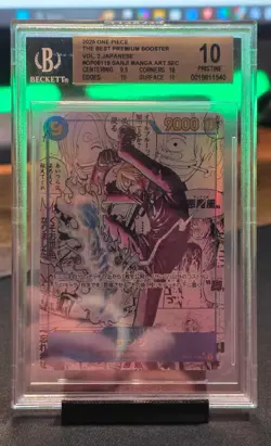 2025 One Piece Japanese PRB02 Manga Alternate Art Sanji OP06-119 BGS 10 PRISTINE - Image 1