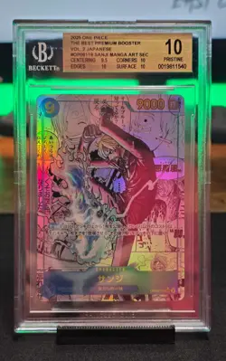 2025 One Piece Japanese PRB02 Manga Alternate Art Sanji OP06-119 BGS 10 PRISTINE - Image 2